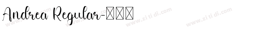 Andrea Regular字体转换